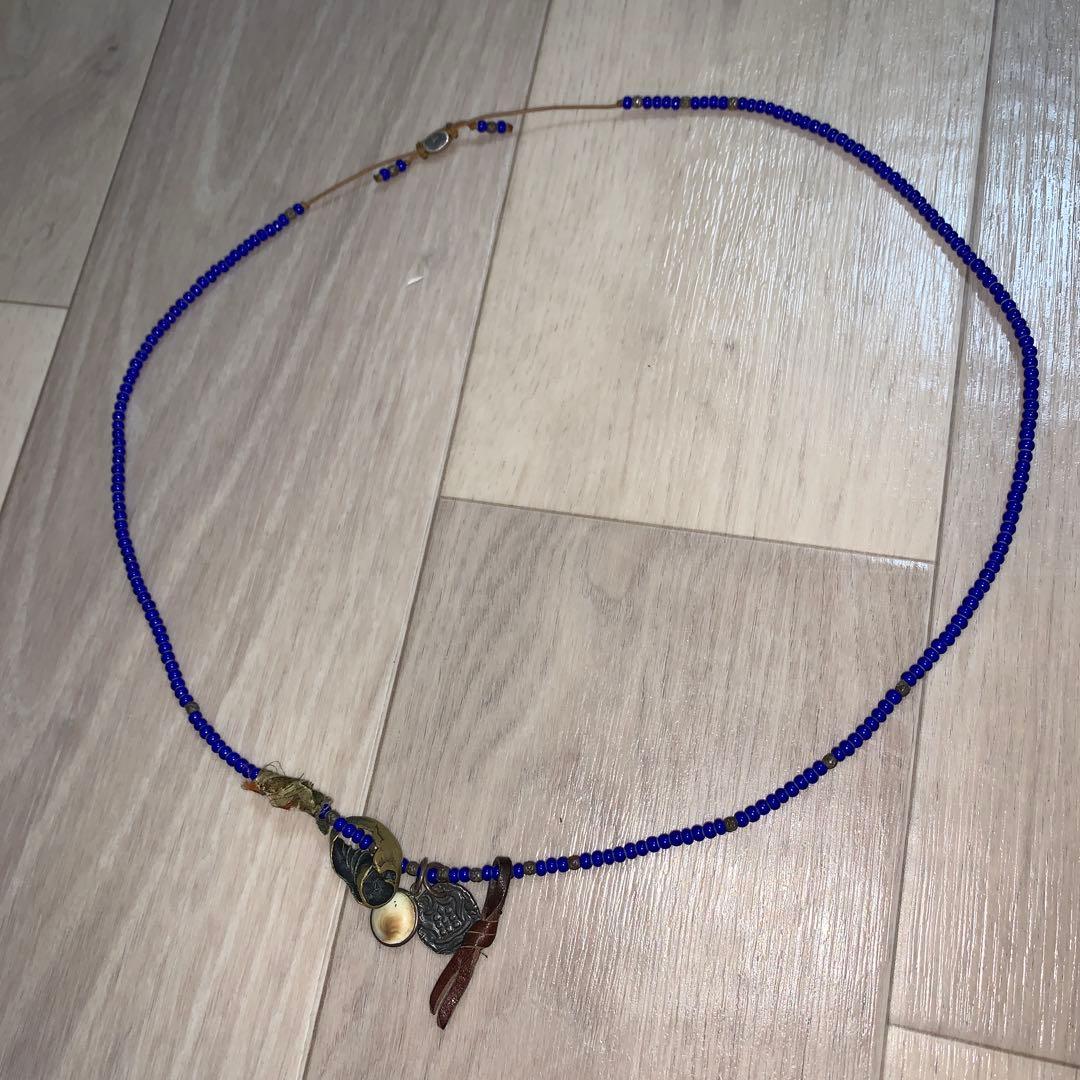m cohen ビーズネックレス 925 blue ジョニーデップ