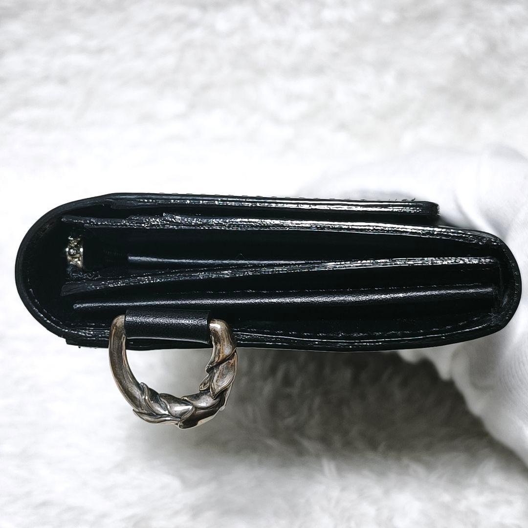 Bloody Mary 本革 レザー 長財布 鳥 羽 ブラック