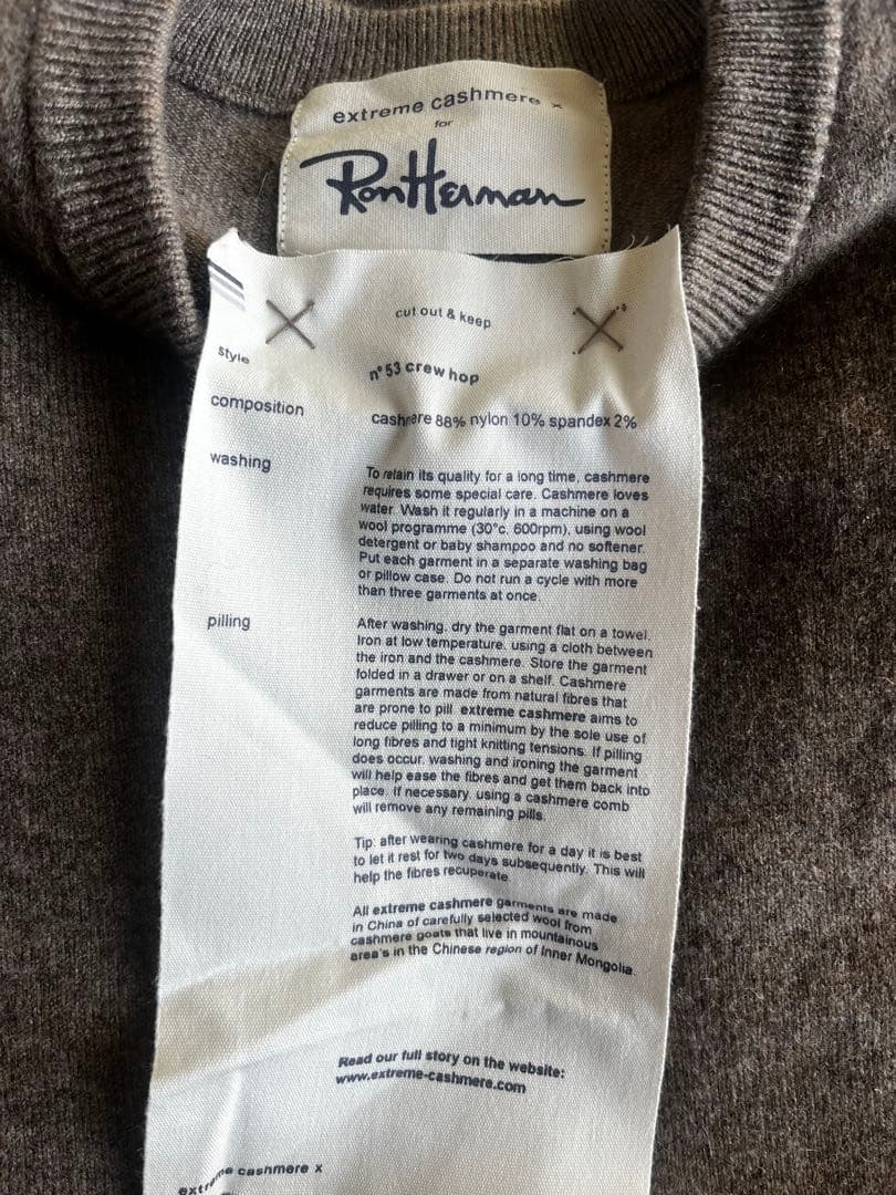 売り切り1/30終了大幅値下げ☆ロンハーマン別注エクストリームカシミア根岸さん着