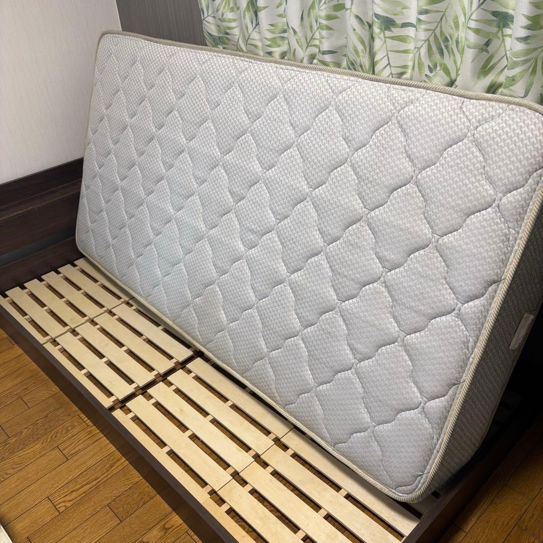 フランスベッド　シングル キルティングマットレス ホワイト