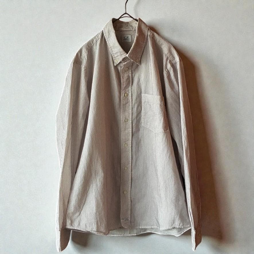 トップス 90s CP company Vintage Striped BD Shirt