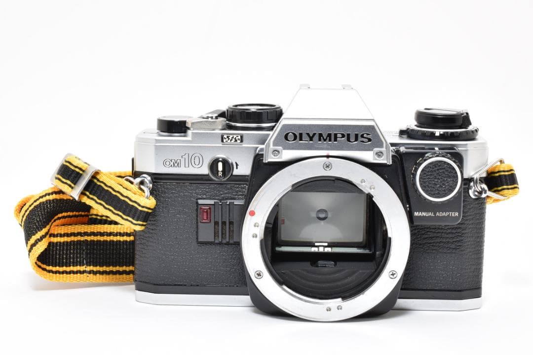 美品 OLYMPUS OM10 シルバー フィルム モルト新品交換済 M884
