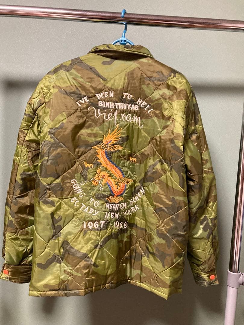 東洋エンタープライズ オリーブグリーン色 虎刺繍 ベトジャン