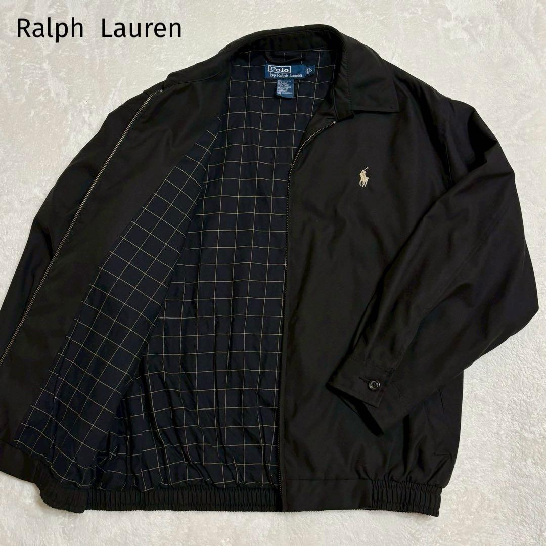 ポロバイラルフローレン　ドリズラージャケット　ブルゾン　ポニー刺繍　ブラック