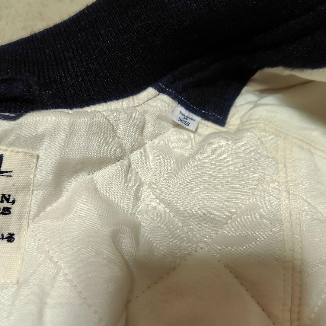 nanamica OOALスタジアムジャケット ウールリネンダークネイビー