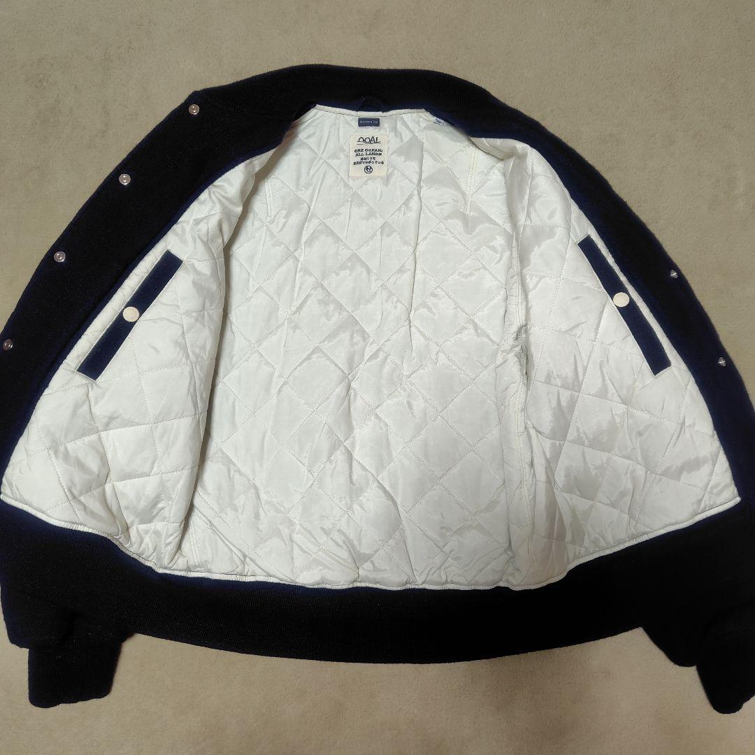 nanamica OOALスタジアムジャケット ウールリネンダークネイビー