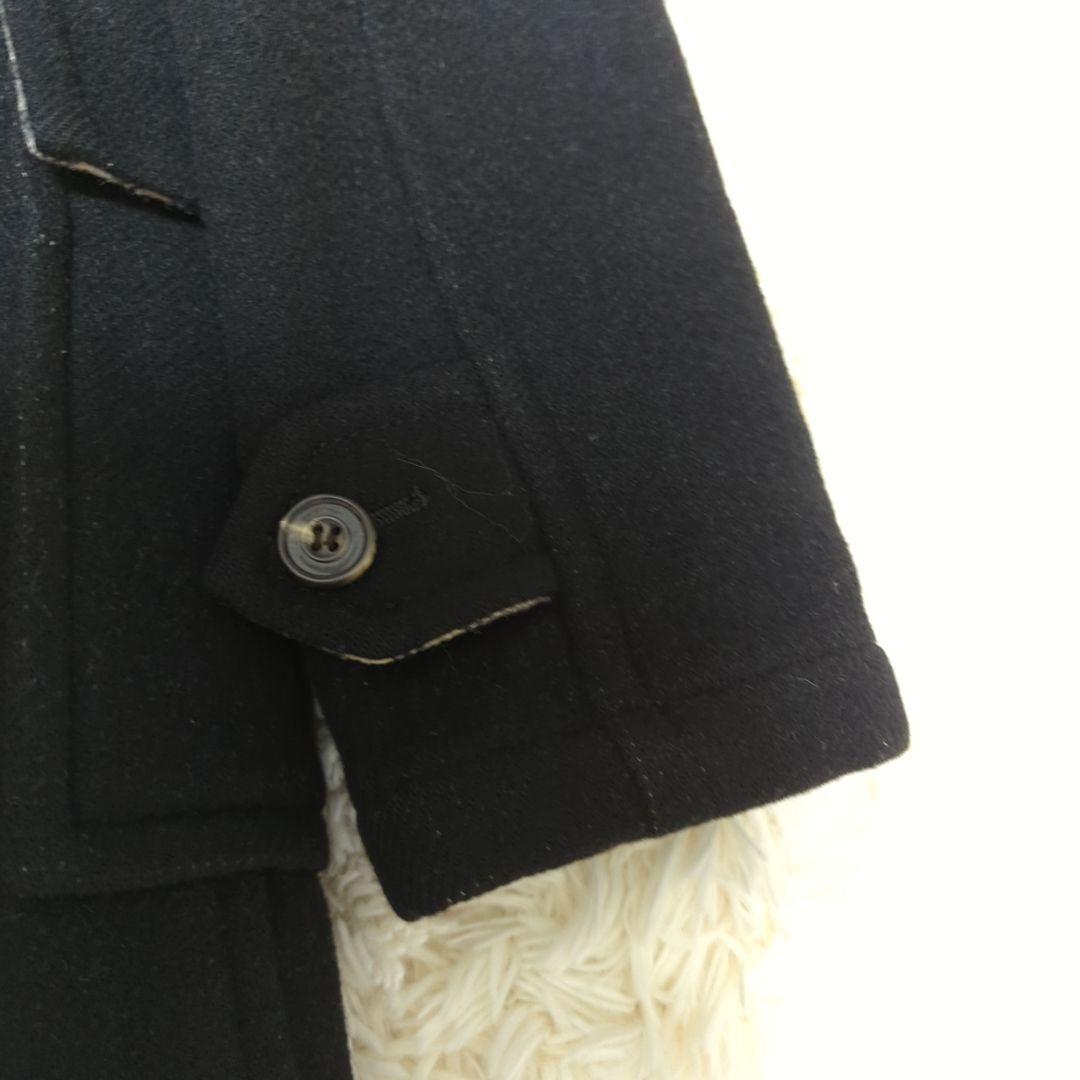 バーバリーブルーレーベル　ダッフルコート　ノバチェック　ファー　ウール