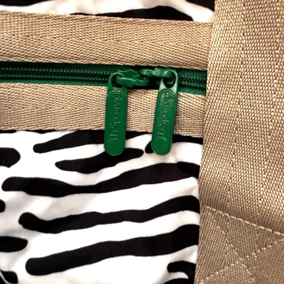 レスポートサック×ミュベール　ゼブラ柄ボストンバッグ Large