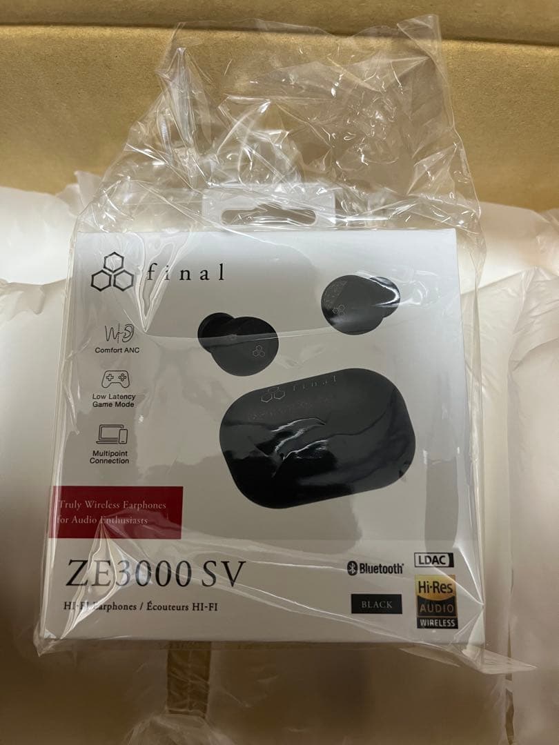 final ZE3000SV ブラック 完全ワイヤレスイヤフォン