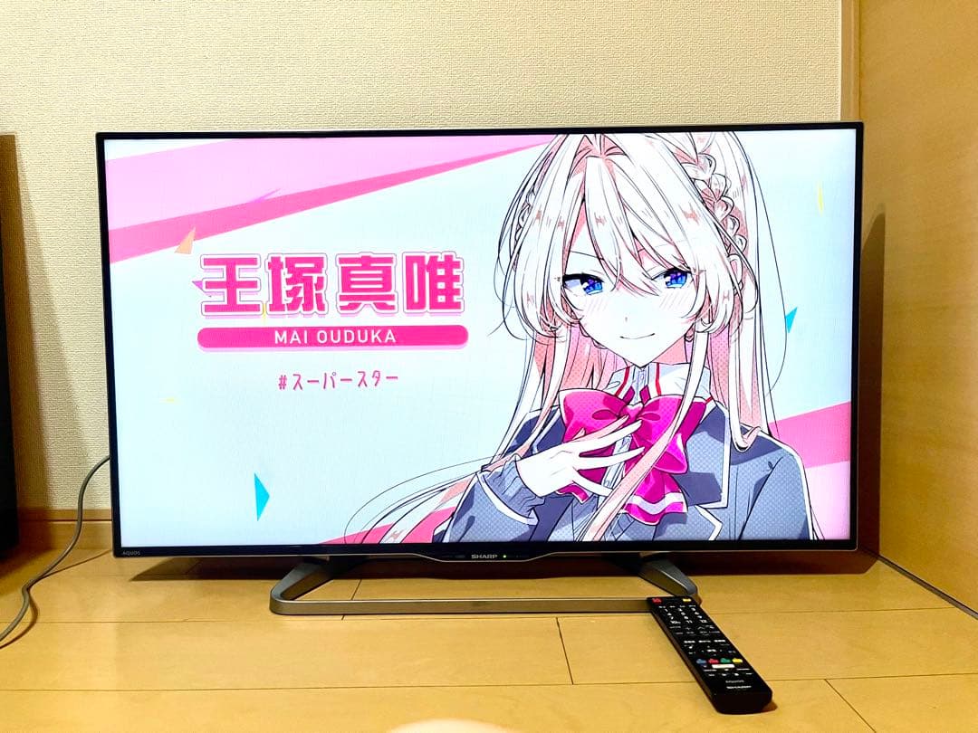 【美品】SHARP 40インチ液晶テレビ リモコン付き