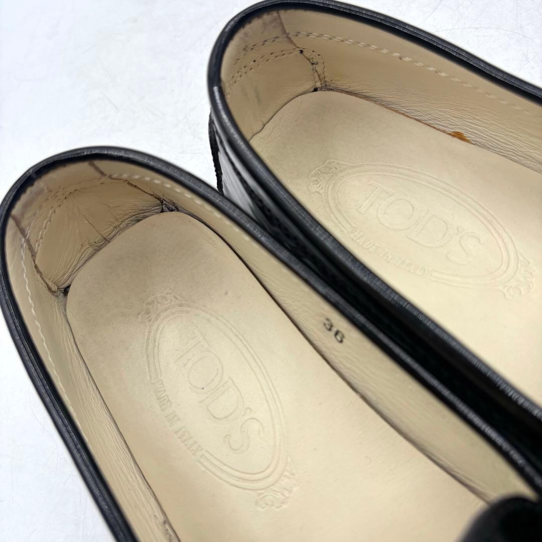 美品✨ TOD'S ds MOC 【23.0cm】 スリッポン 黒