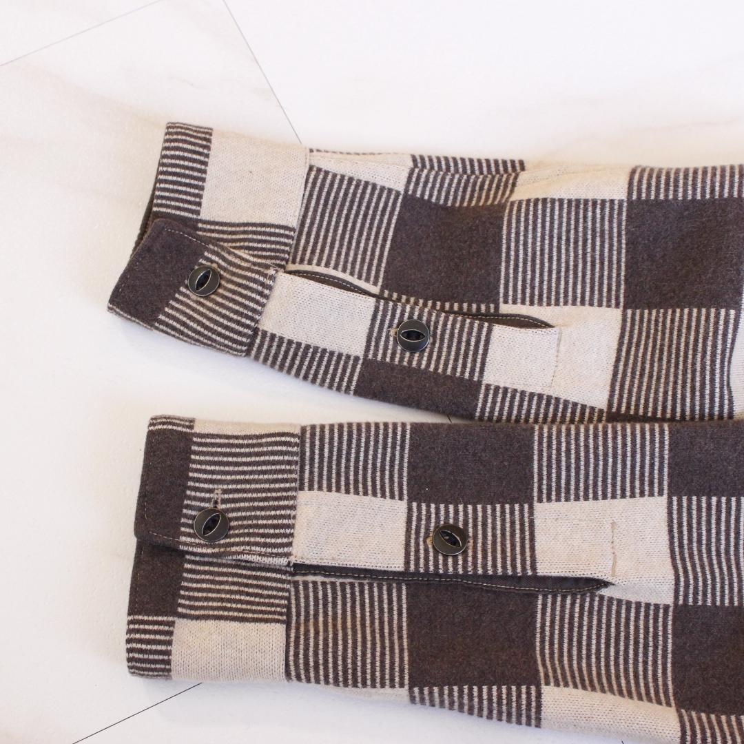 RRL チェック柄ネルシャツ プルオーバー Sサイズ ベージュ ブラウン