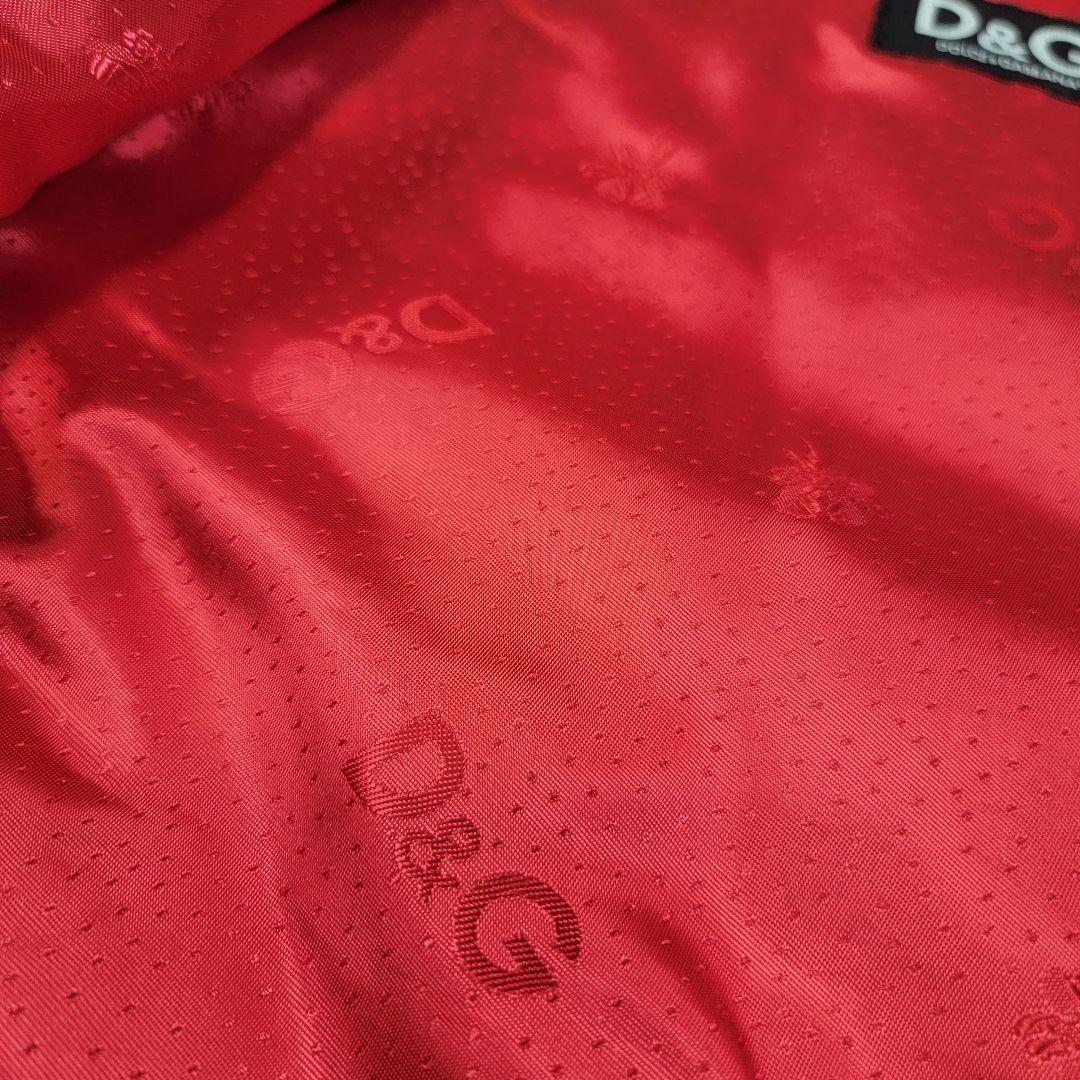 美品 DOLCE&GABBANA シングルライダース ハラコ 千鳥格子 ロゴ総柄