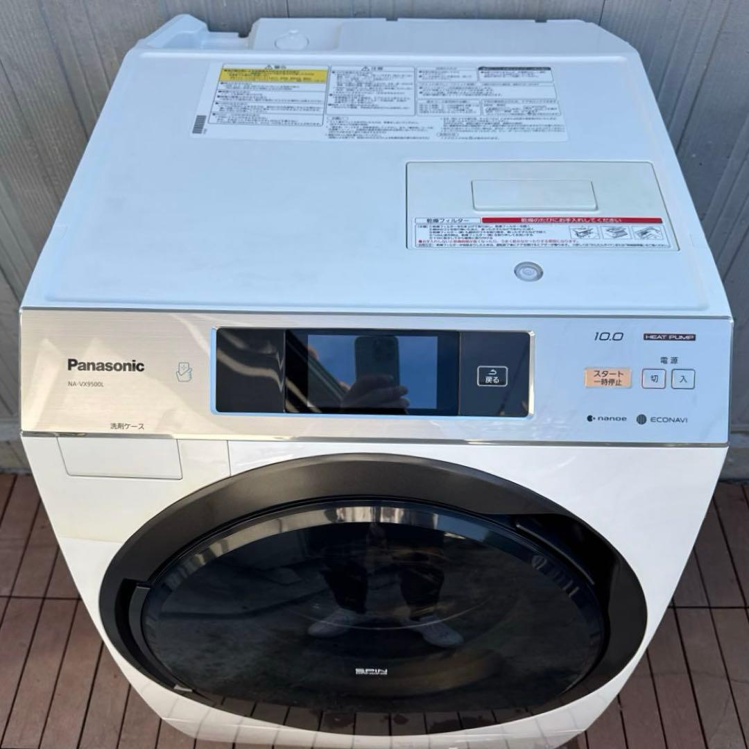送料込 Panasonic ドラム式洗濯乾燥機10kg/6kg インテリアドラム