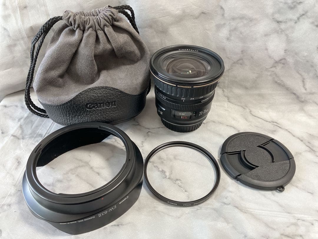 CANON EF20-35mm F3.5-4.5 フィルター　フード付き