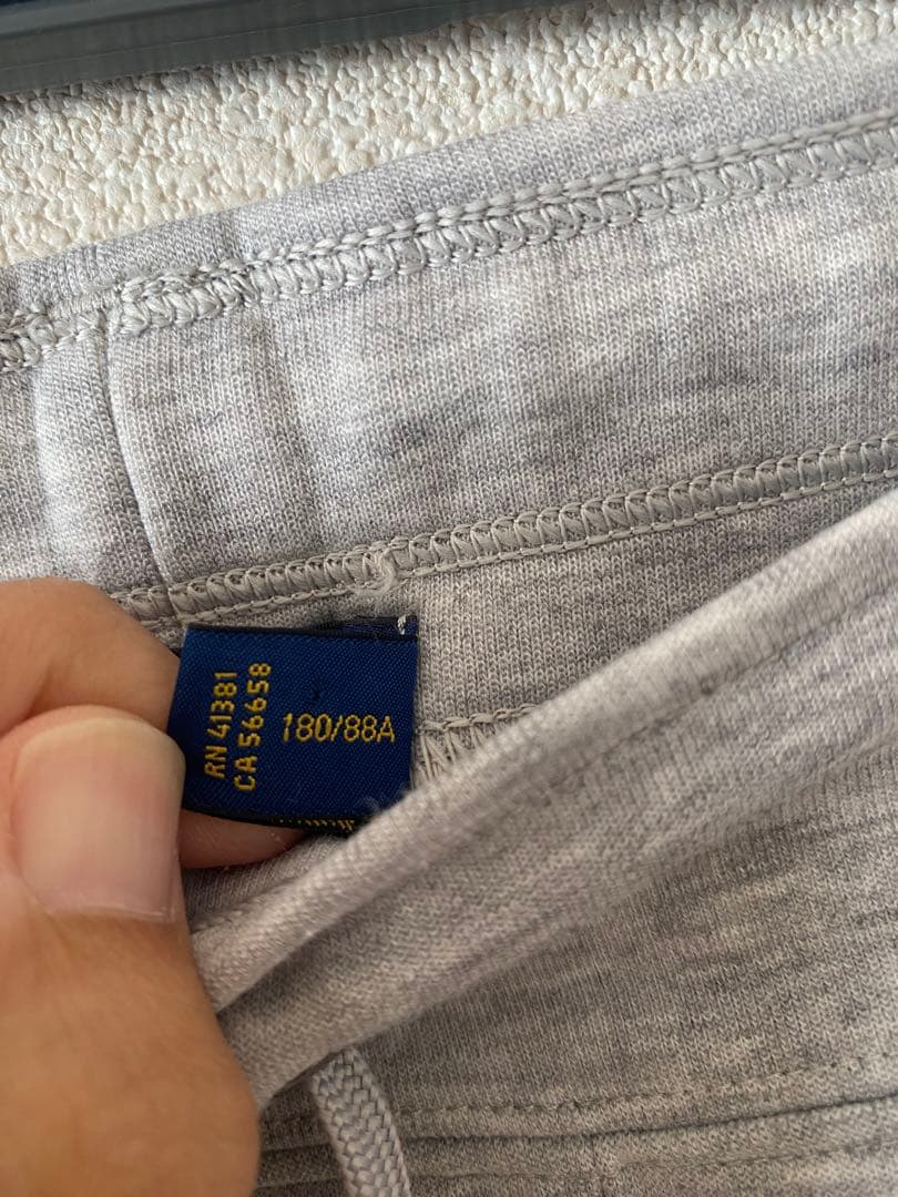 ラルフローレン メンズ スウェット セットアップ グレー L ジップ パーカー