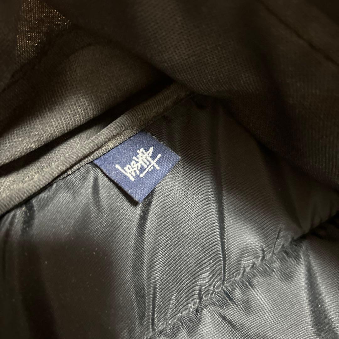 old stussyステューシー　黒　ブラックメッセンジャーバッグ　古着　y2k