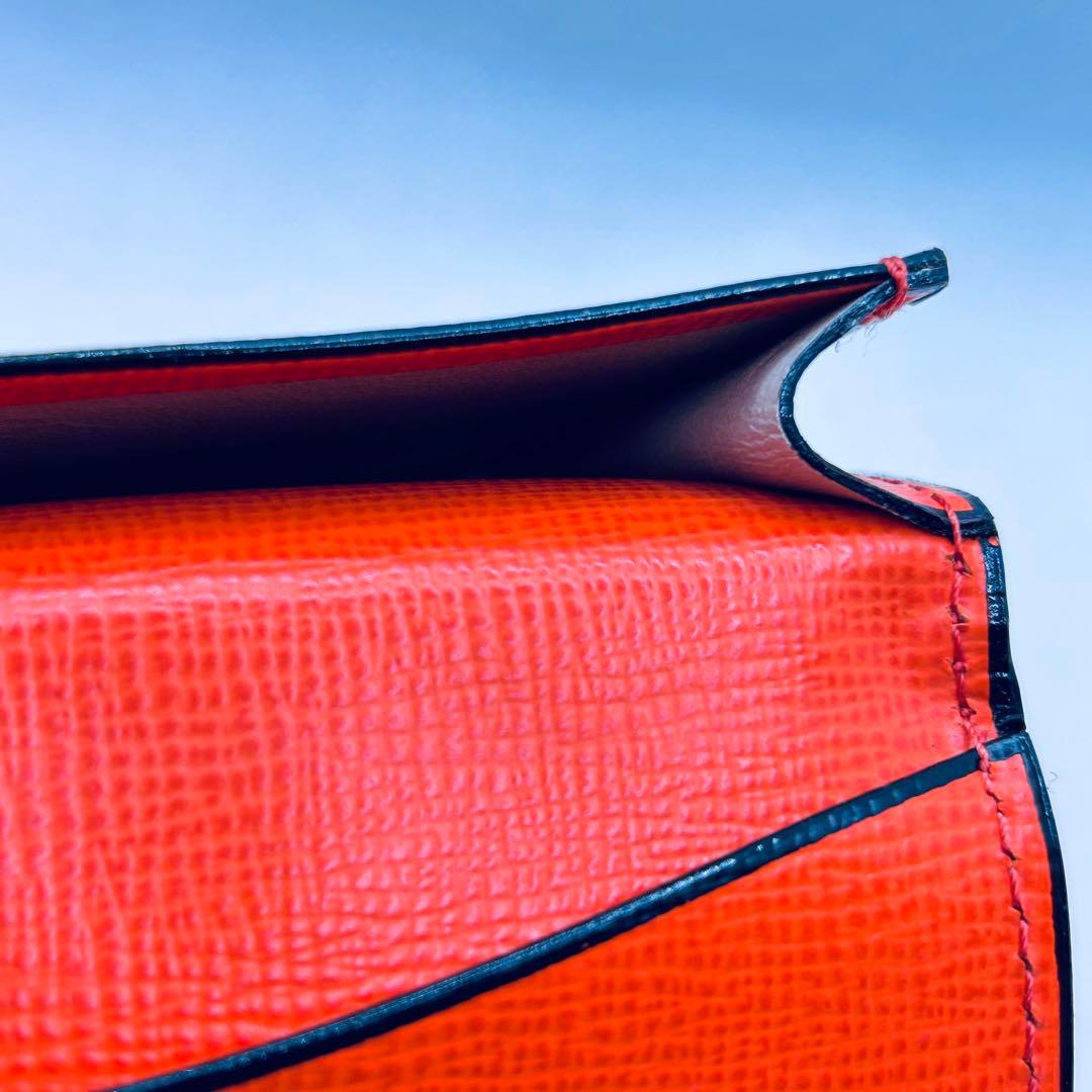 Valextra ヴァレクストラ 名刺入れ カードケース オレンジ