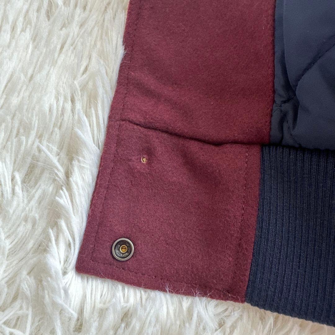 トミー ジーンズ レターマンジャケット スタジャン ブルゾン 刺繍 ワッペン