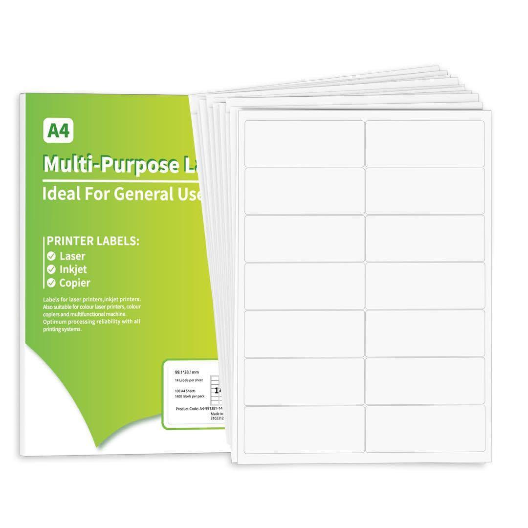 Itari 1400ステッカー-99.1 mmx 38.1 mmステッカー100