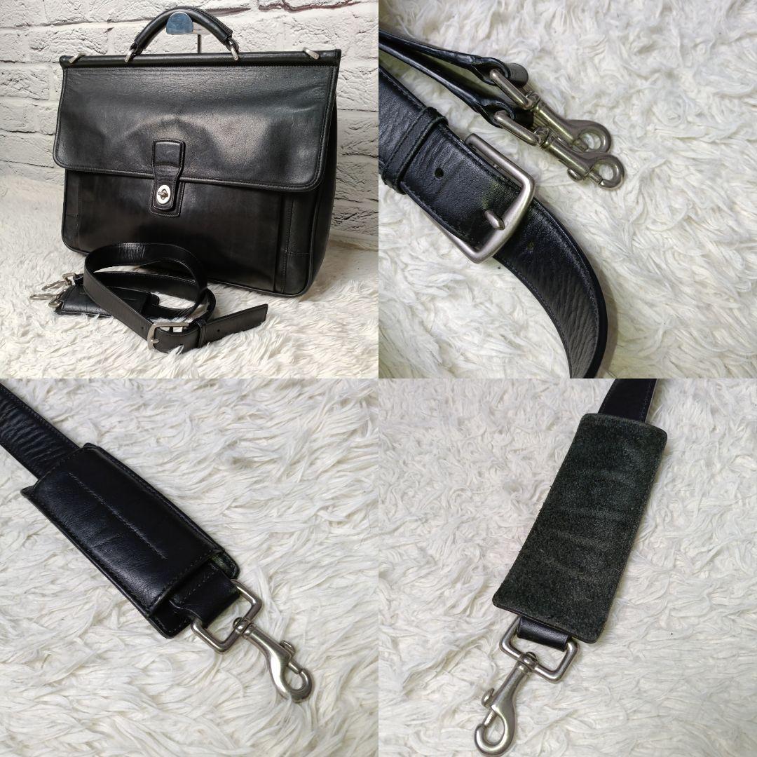 希少■COACH オールレザー 2WAY ブリーフケース ビジネスバッグ