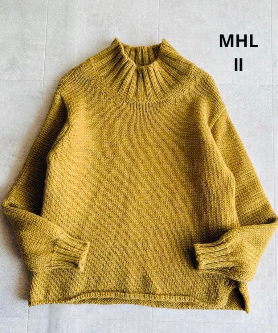 ✨大人可愛い✨MHL ニット マスタード Ⅱ