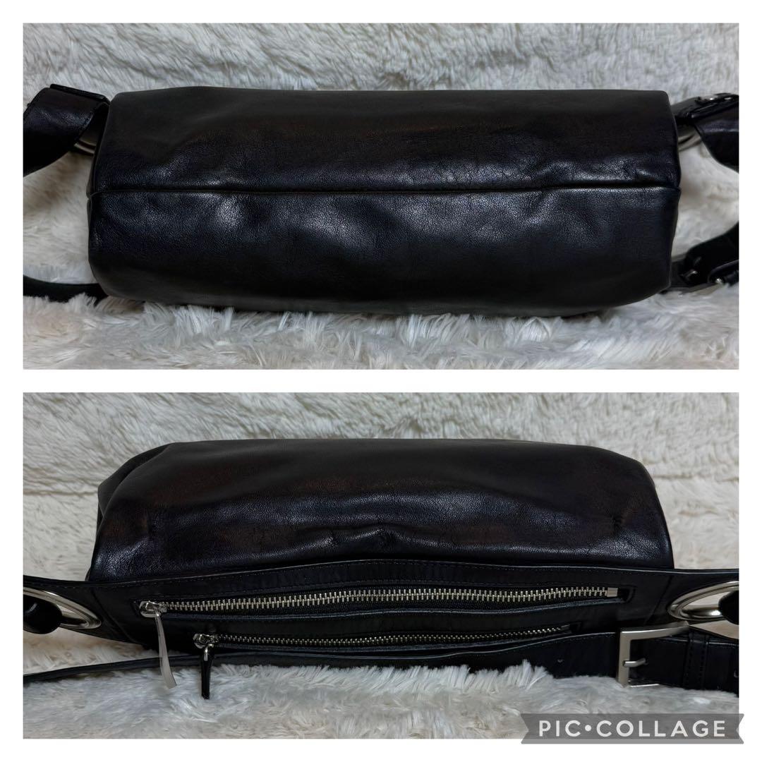 美品　kawa-kawa カワカワ　レザー　ボディバッグ　斜めがけ　肩掛け　金具