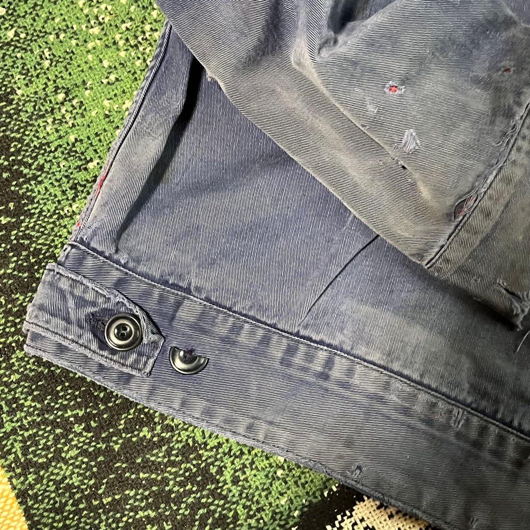 F*E様 50s 襤褸 ワークジャケット USA製 ヴィンテージ 茄子紺 鬼フェ