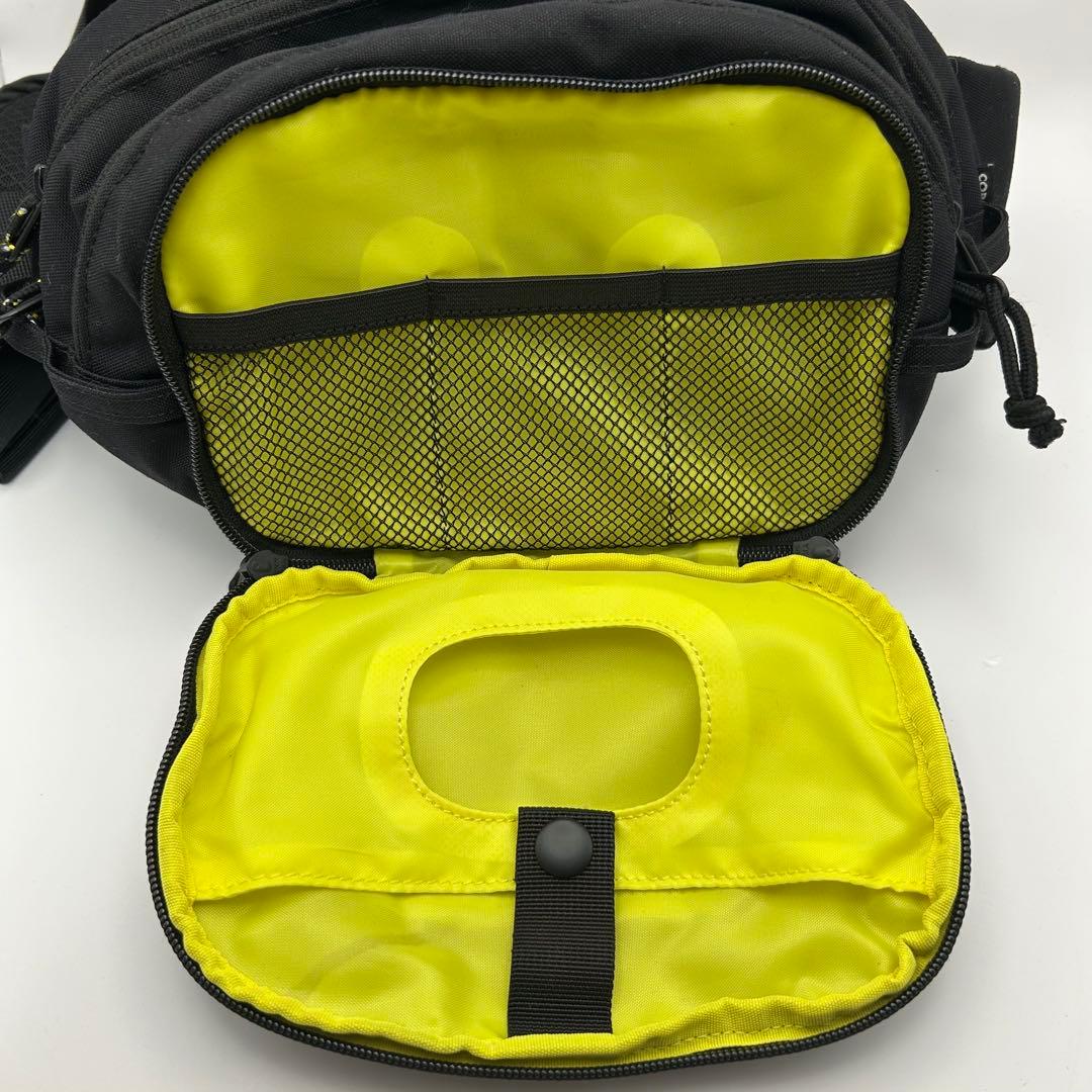 美品　Hugoo ショルダー型ヒップシート　抱っこ紐　収納袋付き