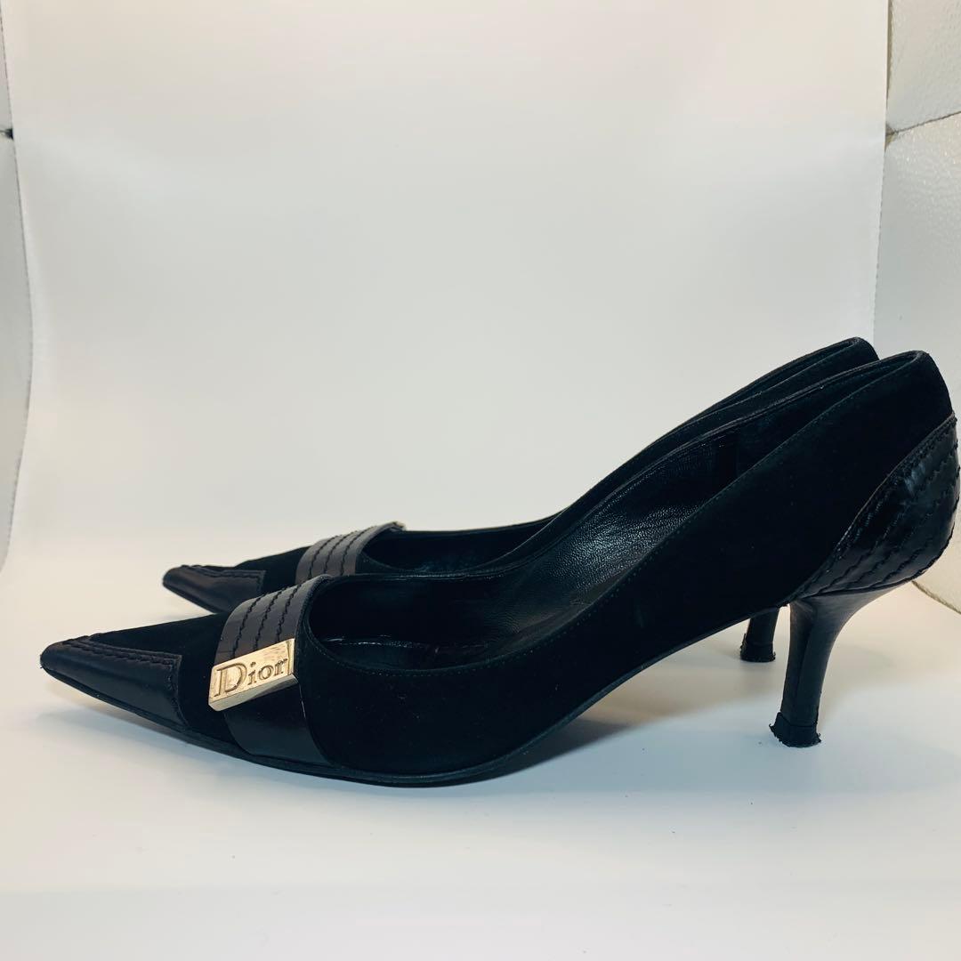 ⭐️美品、クリスチャンディオール ブラック　パンプス 36(23cm)