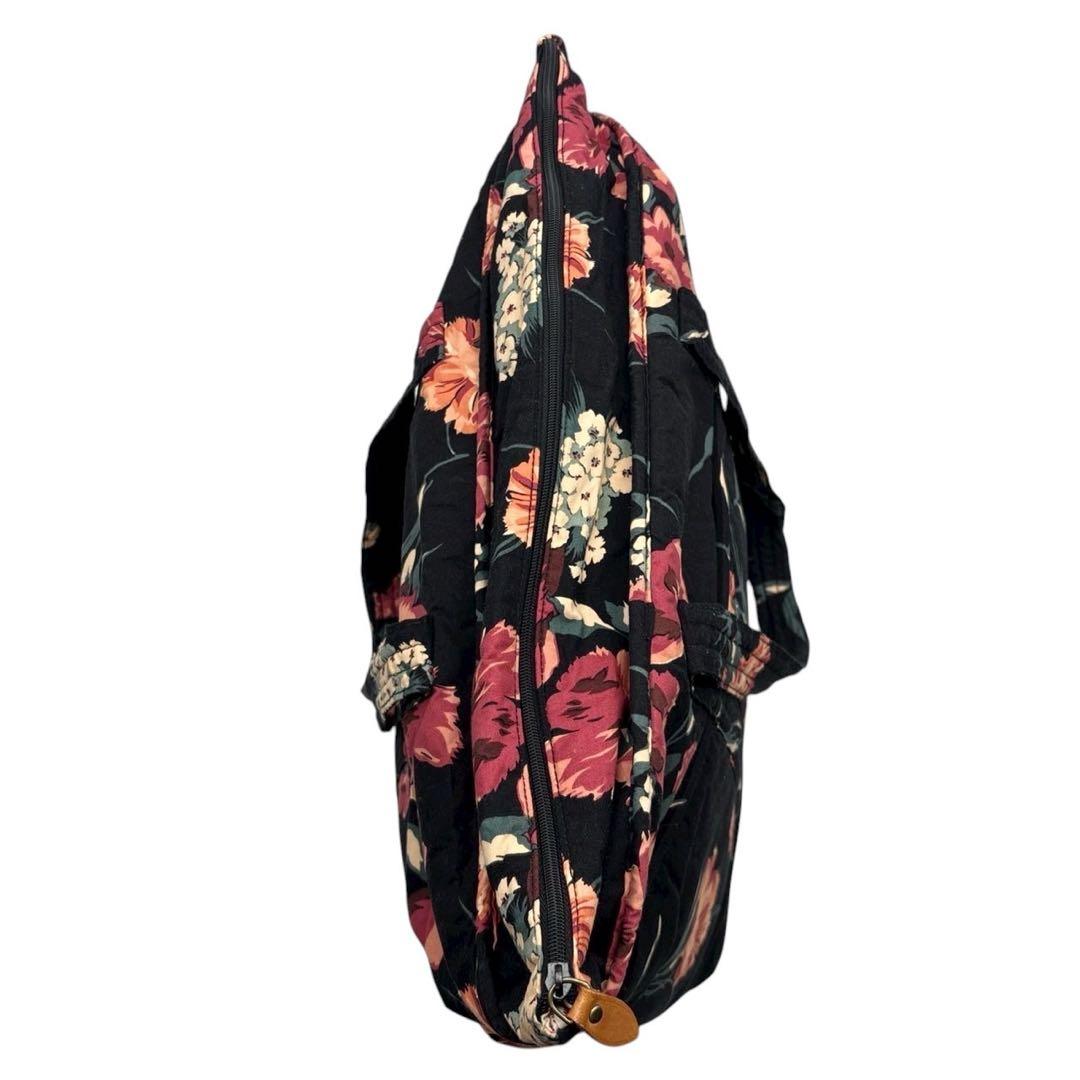 美品◎ラルフローレン 肩かけ可 ボストンバッグ 大型トート ポニー 花柄 男女可