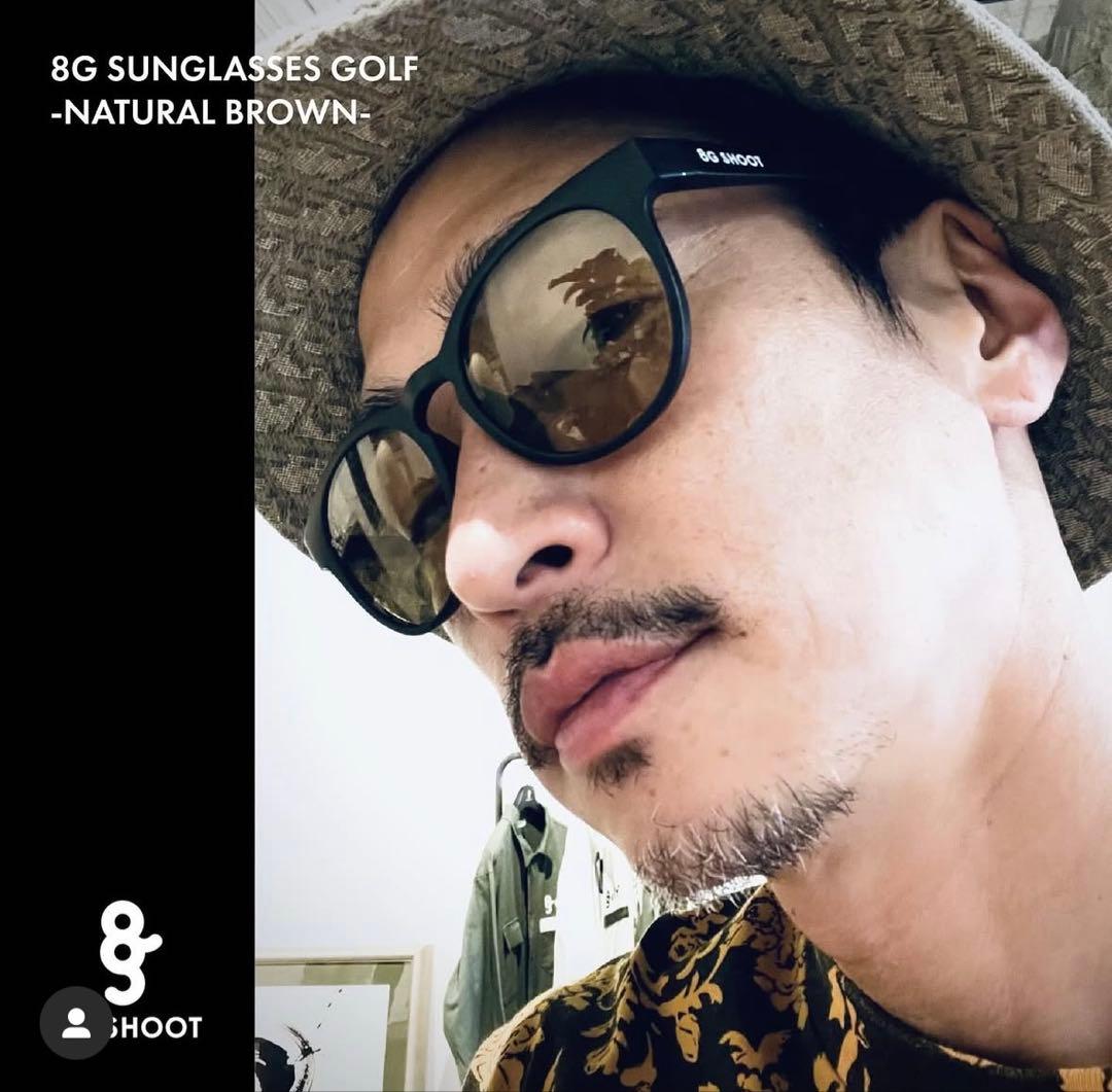 8G SHOOT サングラス ナチュラルブラウン