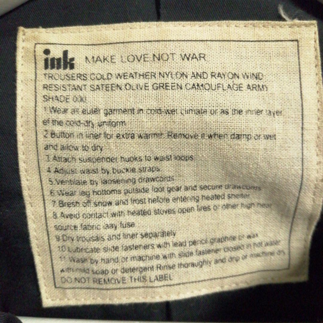 INK　インク　再構築　リメイク　チャイナドラゴン　モッズコート　刺繍　Lサイズ