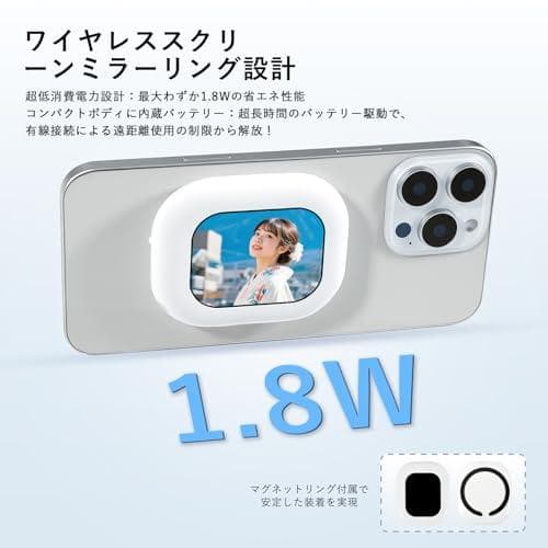 スマホ用自撮りディスプレイ 超薄型MIni自撮りスクリーン 超軽量わずか50gm