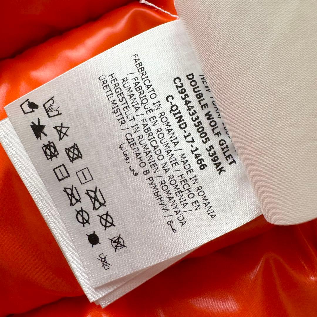 モンクレール　ダウンベスト　DOUBLE WOLF　ダブルウルフ　黒　152cm