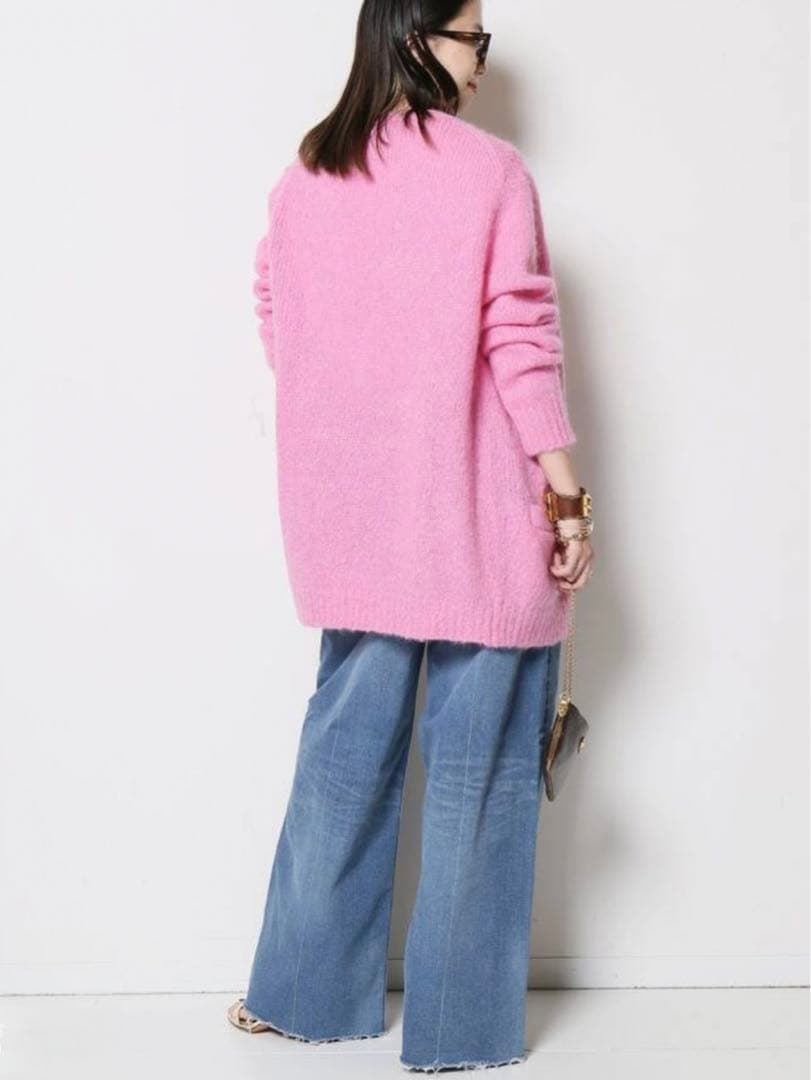 ◾️ほぼ新品　MADISON マディソンブルー　ルーズビッグ　カーディガン パール