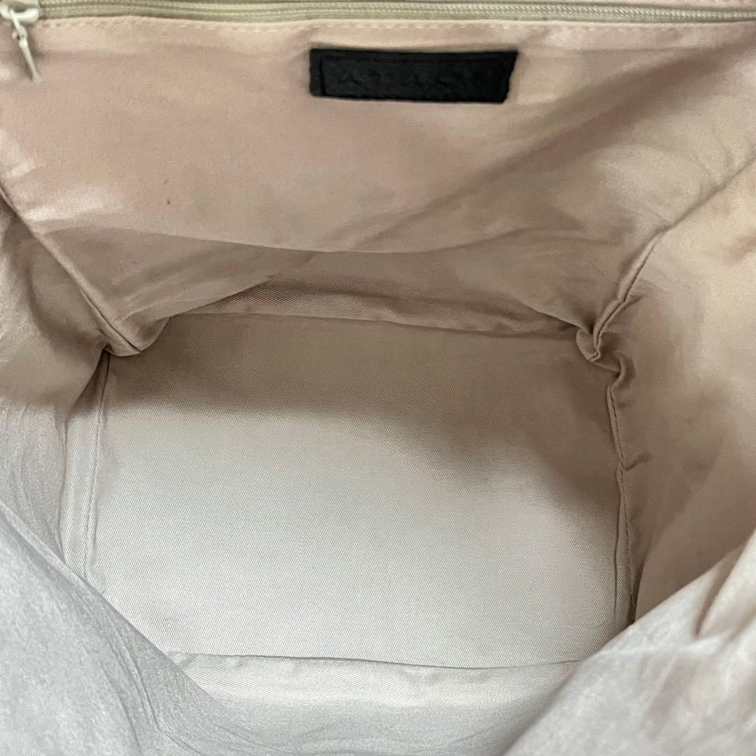 【美品】ATAOリュック バックパック マッシュルーム モノグラム 総柄 青黒