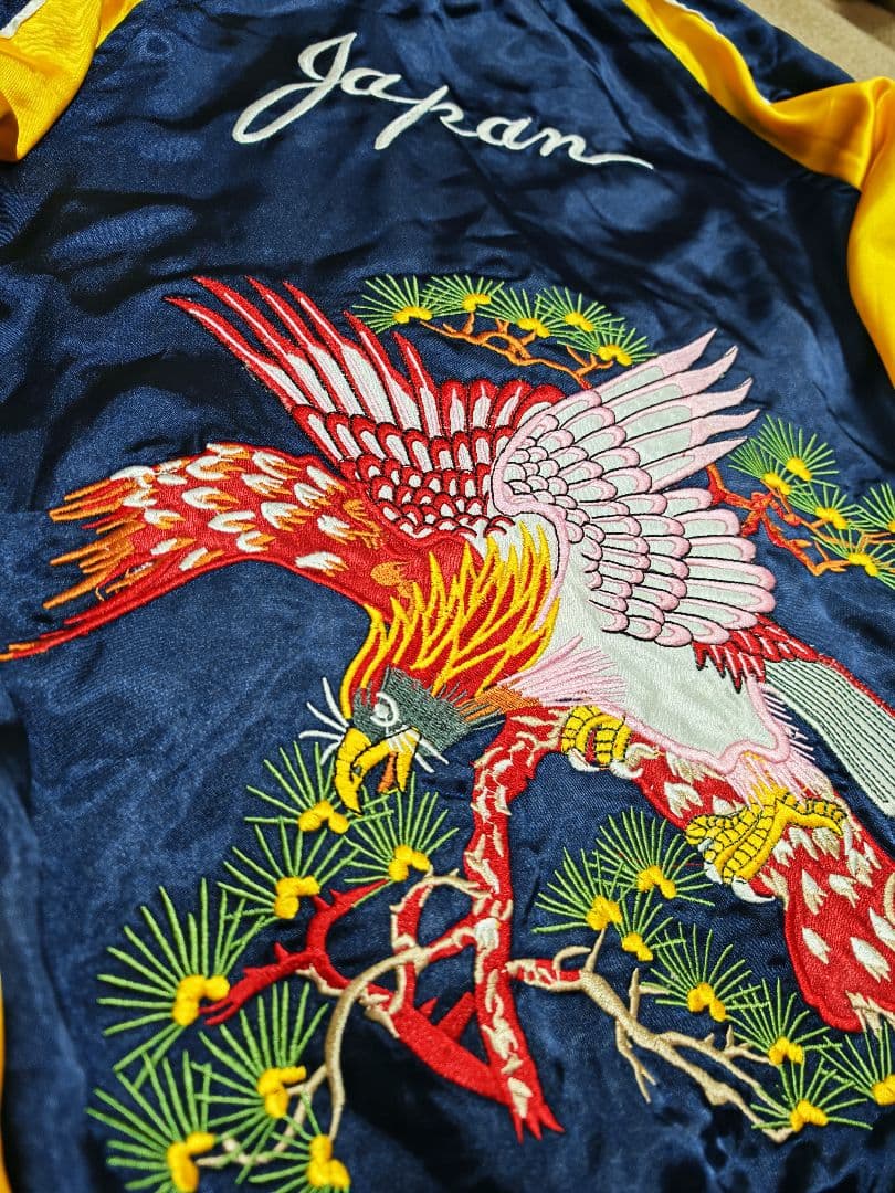 Jungle Storm 美品 未使用近 ２面 日本限定 スカジャン 別珍 虎鷲