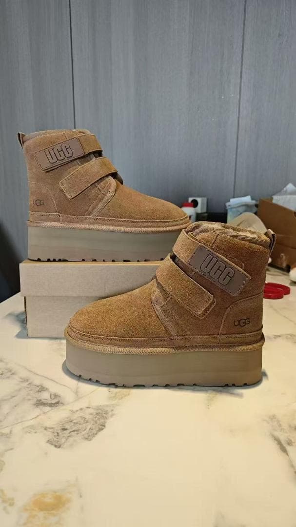 UGG アグ ムートン ブーツ 厚底 24cm