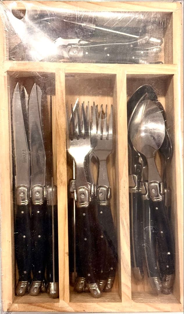 Laguiole elite カトラリーセット 24本入り　ブラック