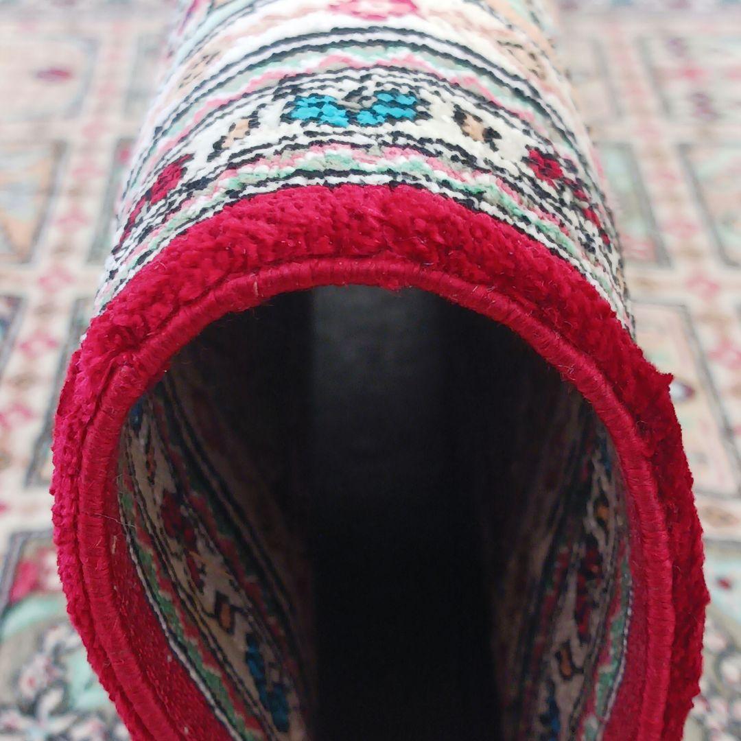 Y2622 ペルシャ絨毯 クム シルク100% 手織り72万ノット ヘシティ