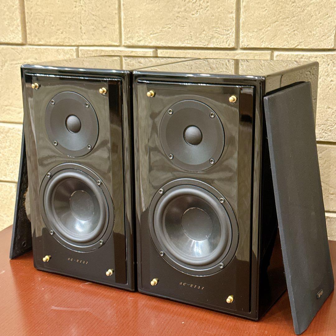 [美品] DENON SC-E757 2WAY ペアスピーカー シリアル同番