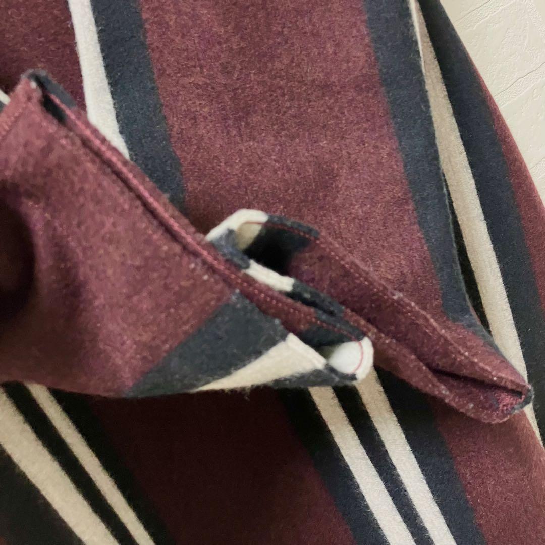 45R 45rpm ロングワンピース　0 ウール　ボルドー　バーガンディ