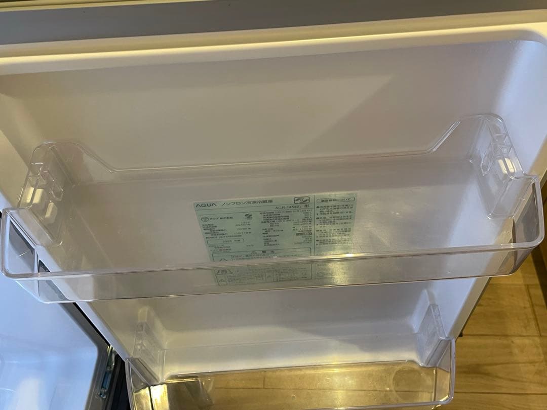 2023年製135L AQUA AQR-14N冷凍冷蔵庫 右開き 495mm幅