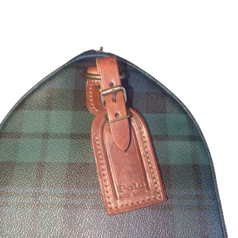 極美品　ポロラルフローレン　ボストン　ミニボストン　レザー　チャーム　PVC