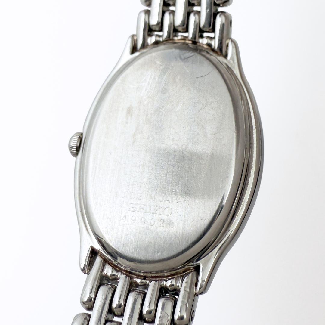 定価34万【美品】 セイコー クレドール シグノ　12Pダイヤ シェル オーバル
