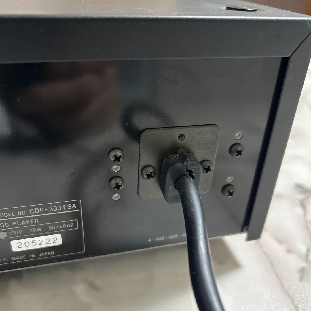 SONY CDプレイヤーCDP-333ESA リモコン付き