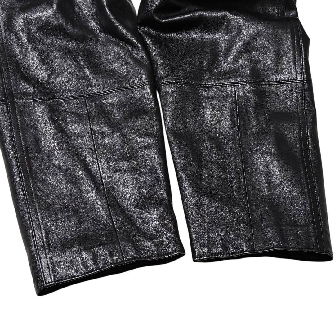 【とち さん】ミンク×レザー ダブルコート リバーシブル 本毛皮 本革 メンズ