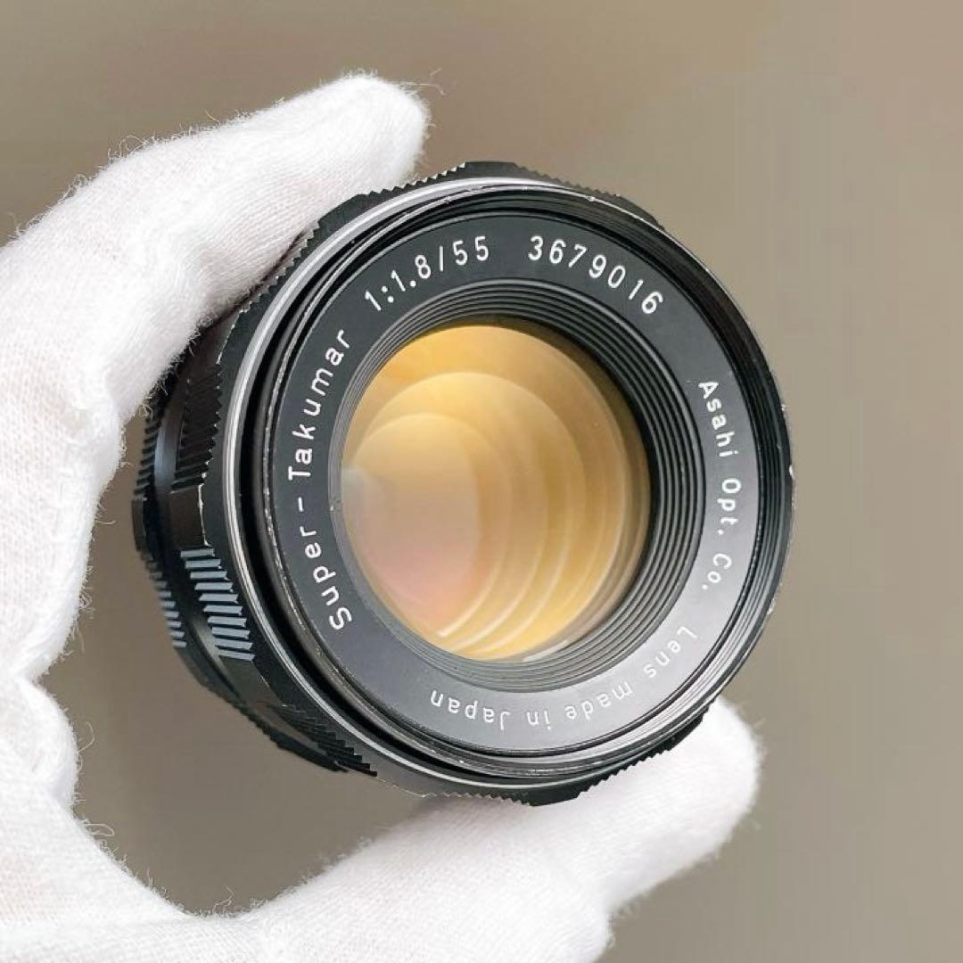 【虹色フレア】スーパータクマー 55mm f1.8 M42 整備済