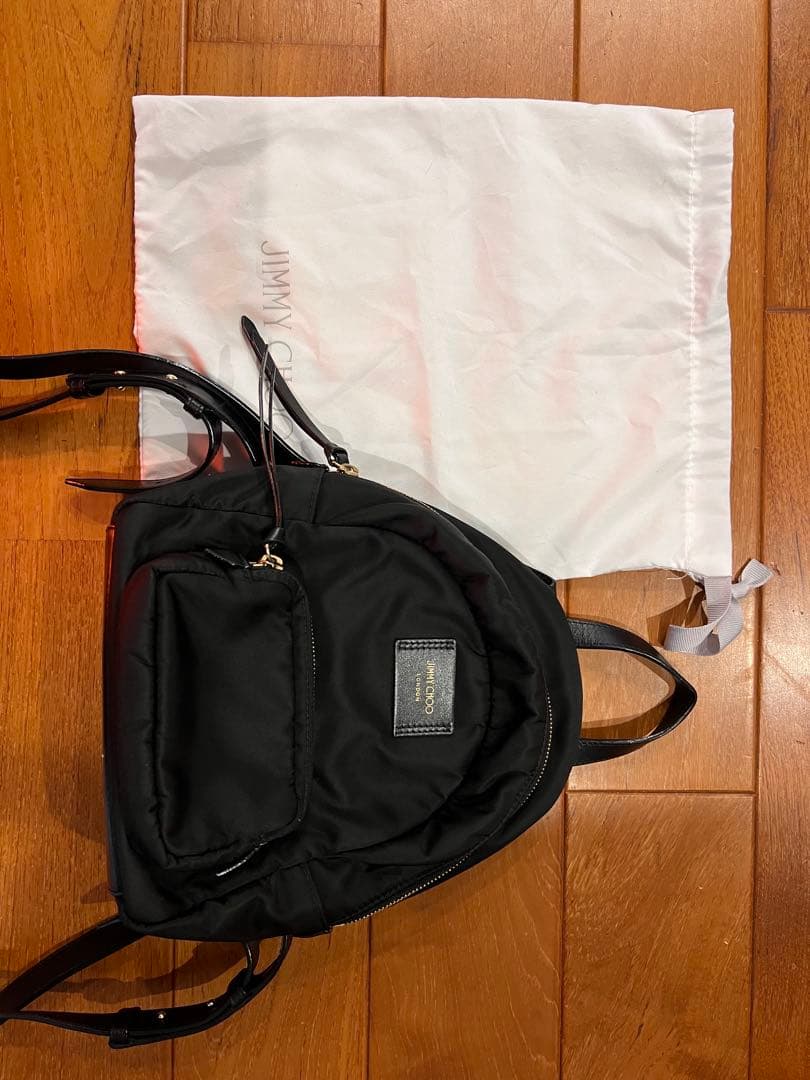 JIMMY CHOO ブラック リュック